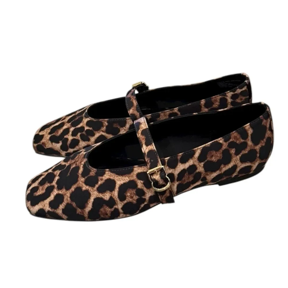 Katy Perry Collections The Evie Leopard Print Women's Mary Jane Shoes 5 - Picture 2 of 6